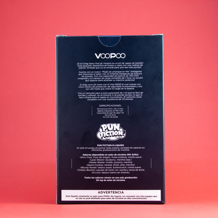 Drag Nano Pod + Pun Fiction Sales de nicotina - Image 7