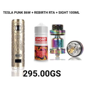 tesla punk 80w + rebirth rta + SIGHT 100ML